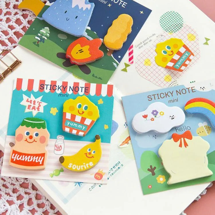 Halloween pumpkin pattern Post-it Notes showing square 90mm sticky notes with seasonal designs