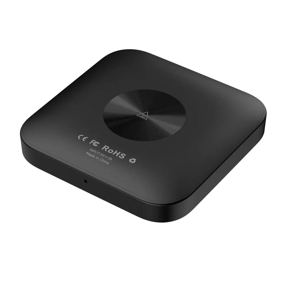 Tbox-Led wireless CarPlay adapter box with Android 13 system, showing compact square design
