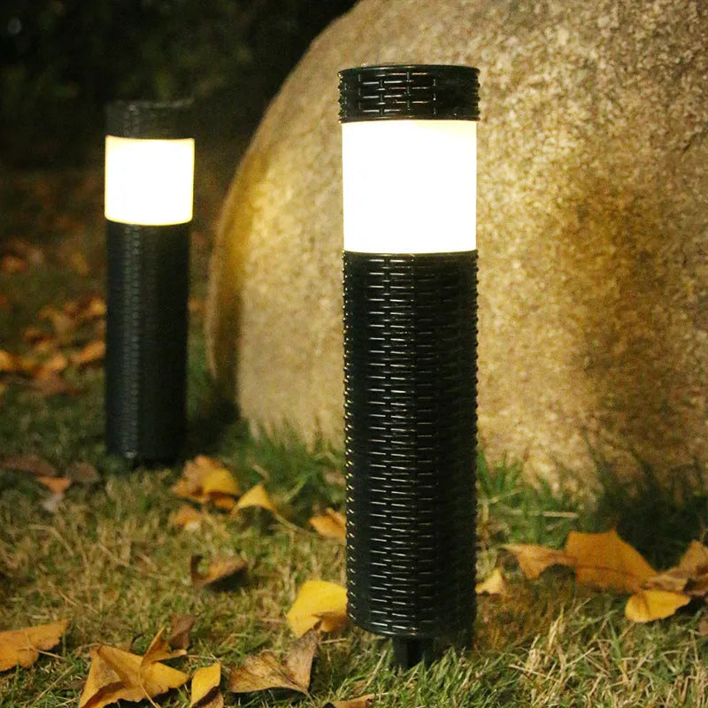 Outdoor garden decorative light with abstract design and rainproof construction
