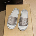 Casual non-slip slippers with TPR sole and breathable upper, shown in white, pink, and blue, sizes 36-41