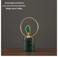 Iron and marble base living room ornament with plated finish, shown in S 21.5x27.5cm or L 30x35cm size