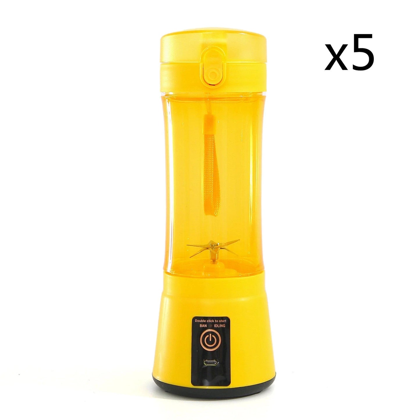 Portable USB Rechargeable Fruit Smoothie Blender with Cordless Design and Powerful Blending Capabilities