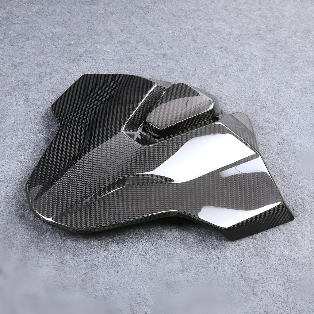Carbon fibre rear hump tail seat cover for BMW S1000RR M1000RR, twill light finish, 35x40x10cm