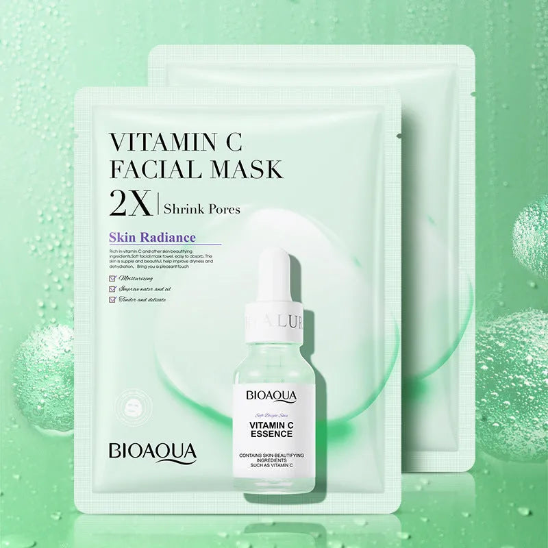 Collagen Face Mask sheet masks in Centella Asiatica, Hyaluronic Acid, Vitamin C and Collagen formulas 30g each