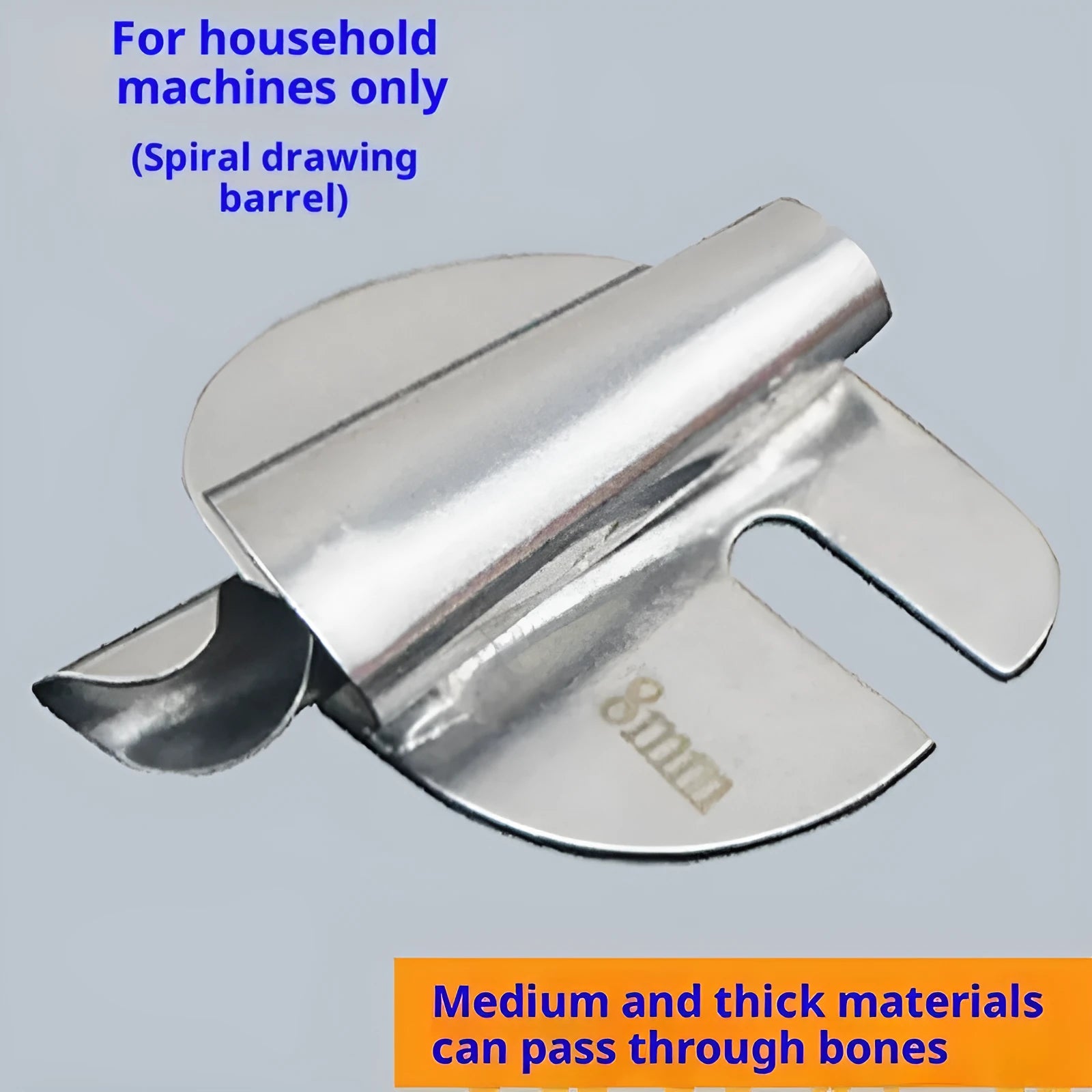 Manual spiral edge folder for towel tubes, metal construction, available in 3mm to 10mm sizes