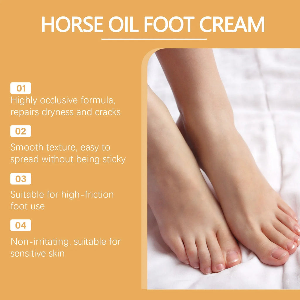 30g container of universal foot and neck care cream with horse oil and tocopherol