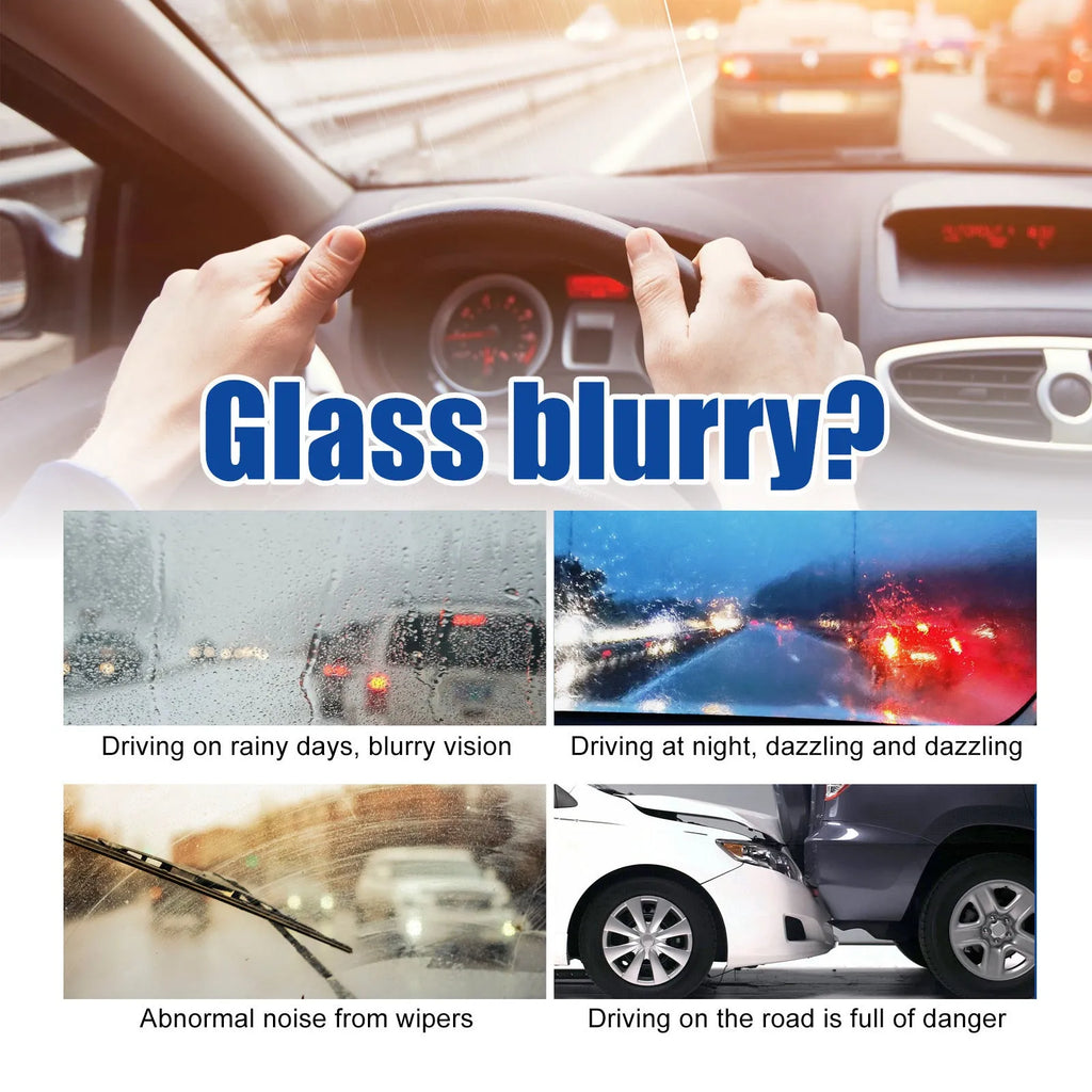 Car window glass oil film remover 120ml with sponge for windscreen cleaning