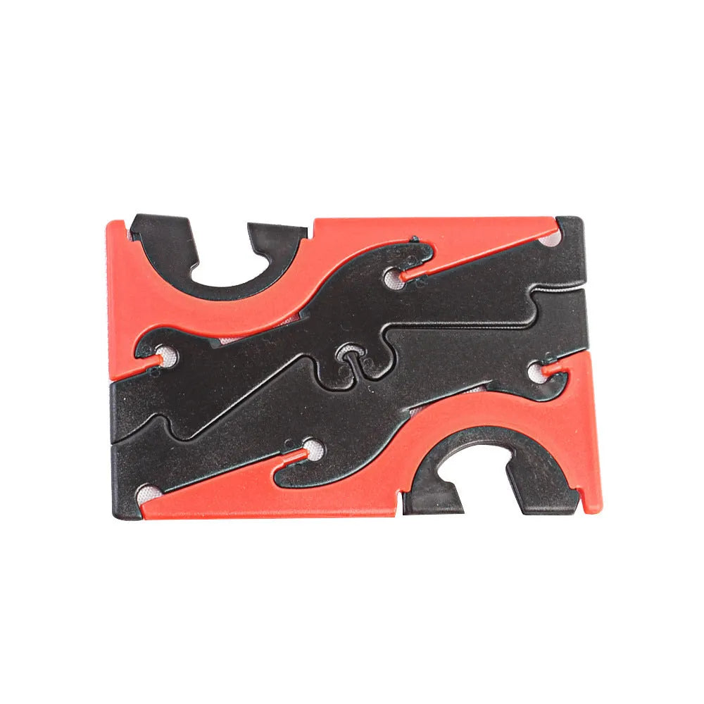 Foldable plastic desktop bracket measuring 8cm x 5cm, available in red, green, yellow, purple and orange