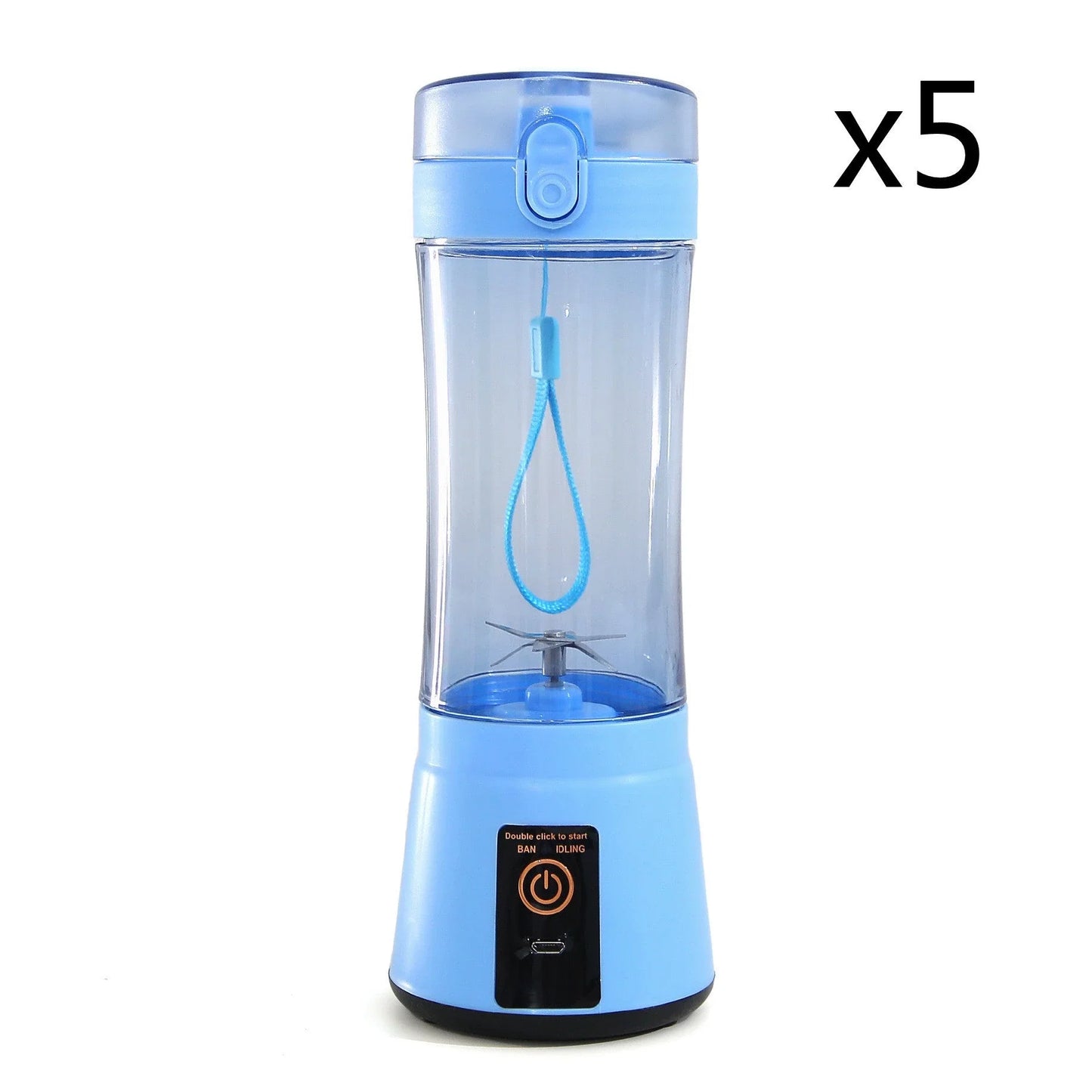 Portable USB Rechargeable Fruit Smoothie Blender with Cordless Design and Powerful Blending Capabilities