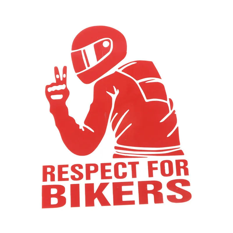 Reflective vinyl motorcycle sticker decal in 3D carbon fibre finish, 15cm by 11cm.
