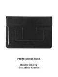 13.3-inch laptop bag with integrated bracket in black and brown colours with computer bag holder