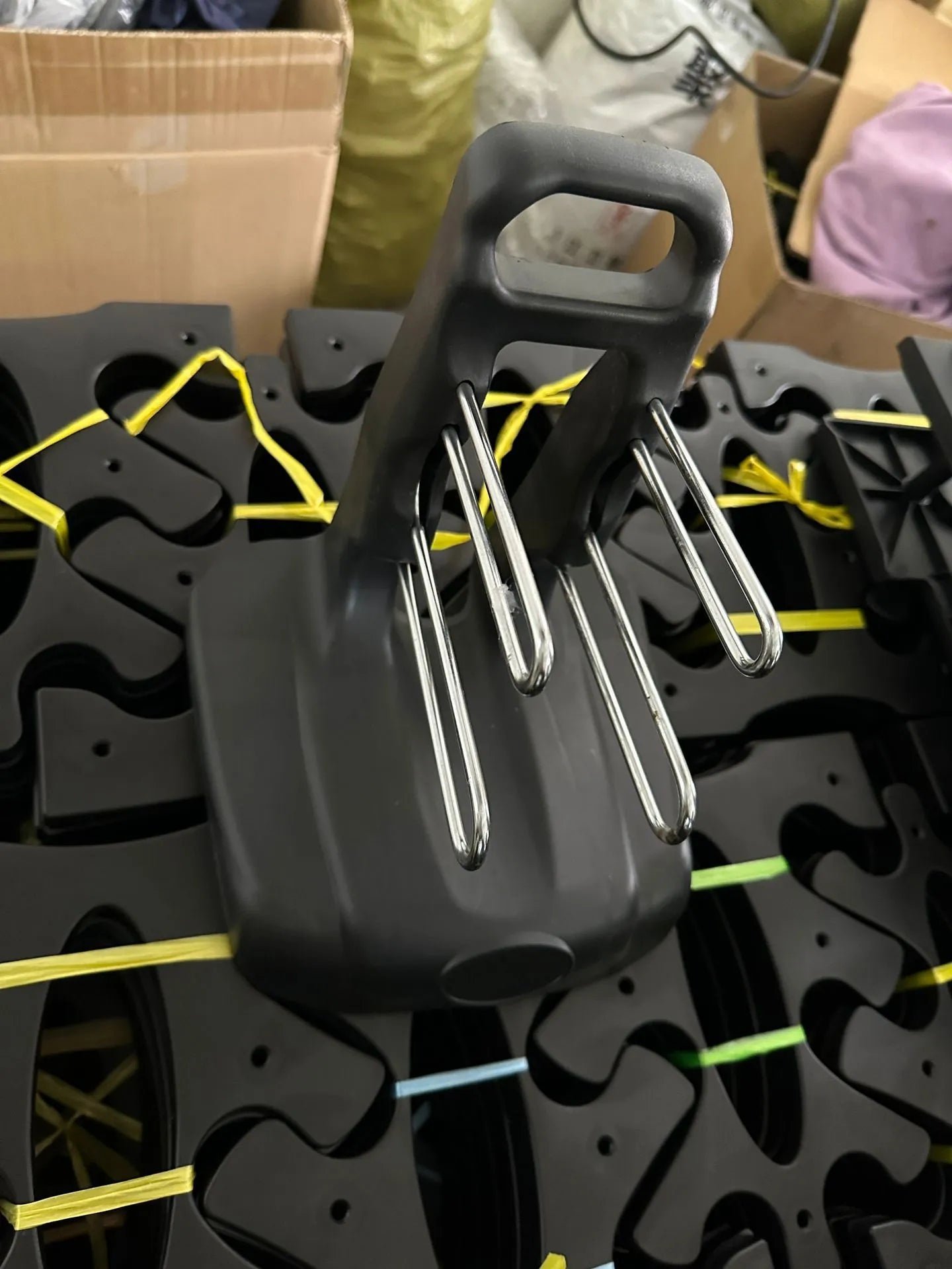 Removable PVC dumbbell bracket support rack for home gym storage organisation