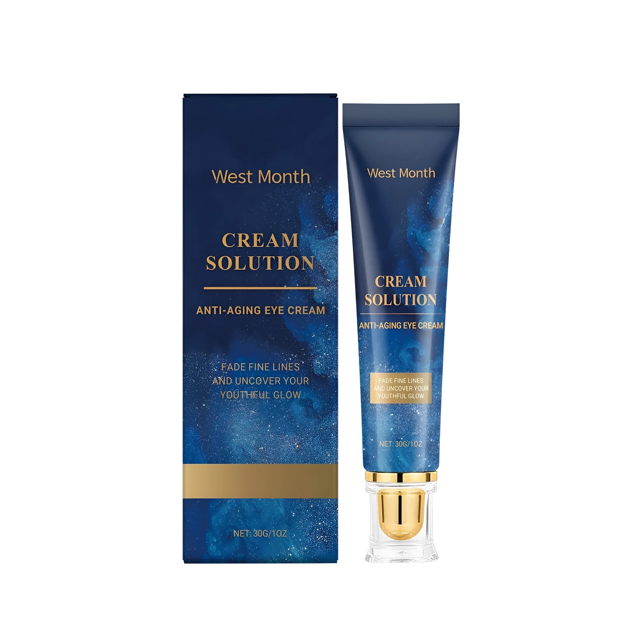 30g tube of Light Spot Tightening and Repairing Eye Cream with hyaluronic acid and vitamin E.