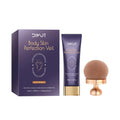 Waterproof body concealer cream with brush applicator for tattoo and birthmark coverage