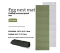 NH Egg Tank folding nap mat in blue with storage bag, measuring 57x13x16 cm