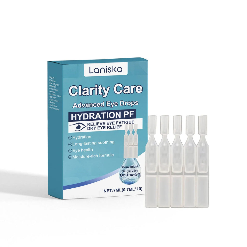 Bright and gentle care moisturising eye drops bottle with sodium hyaluronate and mint leaf