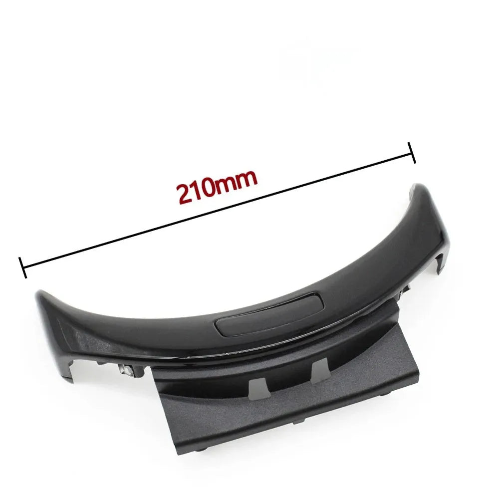Mercedes-Benz C-Class GLC armrest storage box replacement panel in silver, black, and carbon finishes