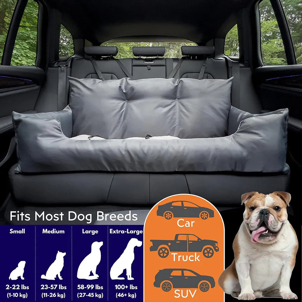 Cloth pet car kennel dog house in waterproof grey, dark green, blue or flannelette grey for dogs.