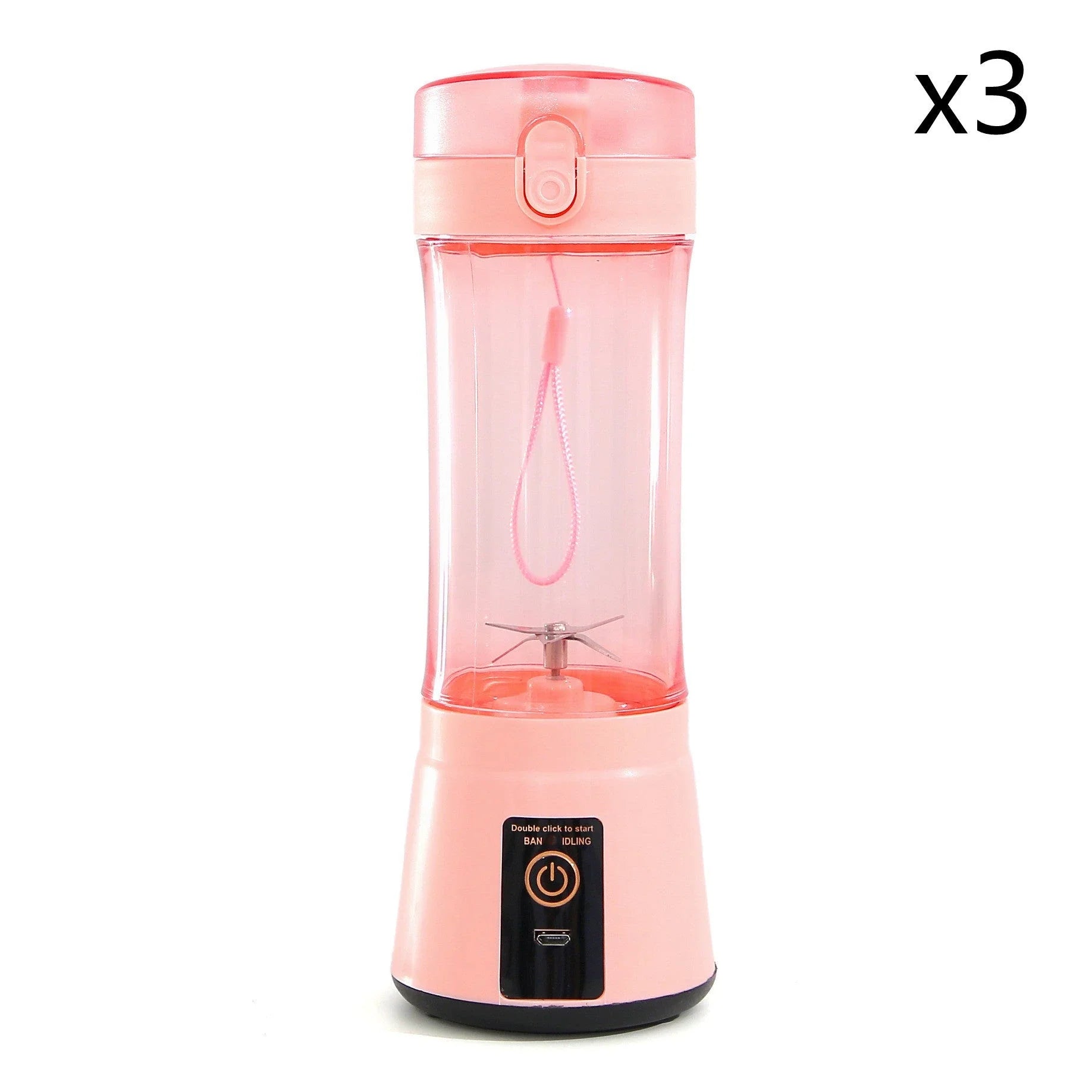 Portable USB Rechargeable Fruit Smoothie Blender with Cordless Design and Powerful Blending Capabilities