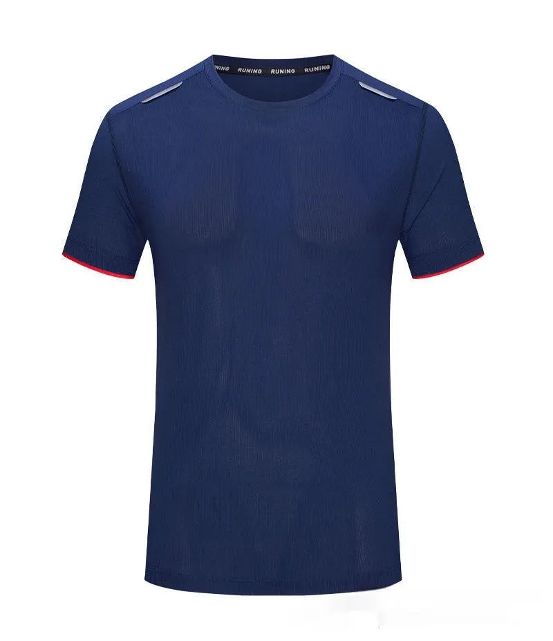 Men's ice silk quick-drying work T-shirt in loose fit pullover style available in eight colours