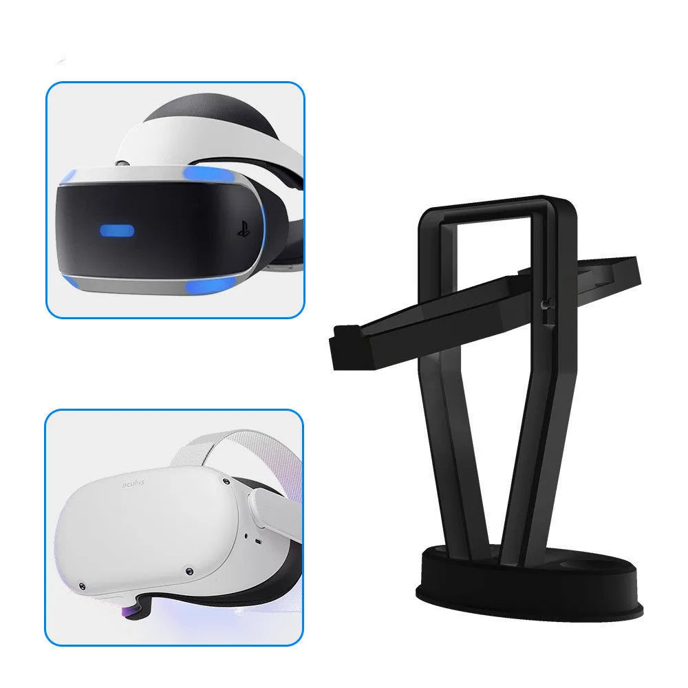 Oculus Quest 2 VR stand organiser, ABS desktop storage rack, 13.5 x 6 x 31.3 cm, in white or black