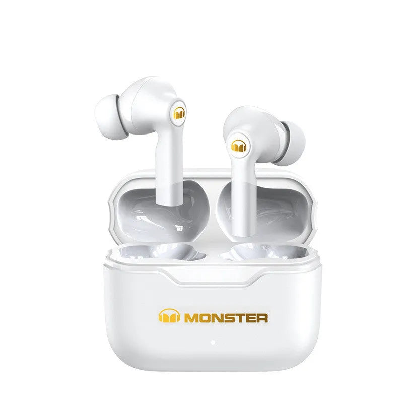 True wireless Bluetooth headset in black, white or blue colours showing in-ear design with separate left and right earpieces
