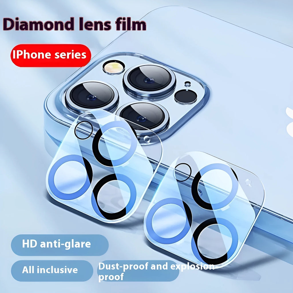 Tempered glass camera lens protector for iPhone rear camera module anti-drop explosion-proof high-definition