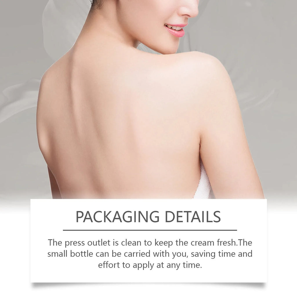 75g jar of neck repair cream with Bifidobacterium and mint leaf ingredients