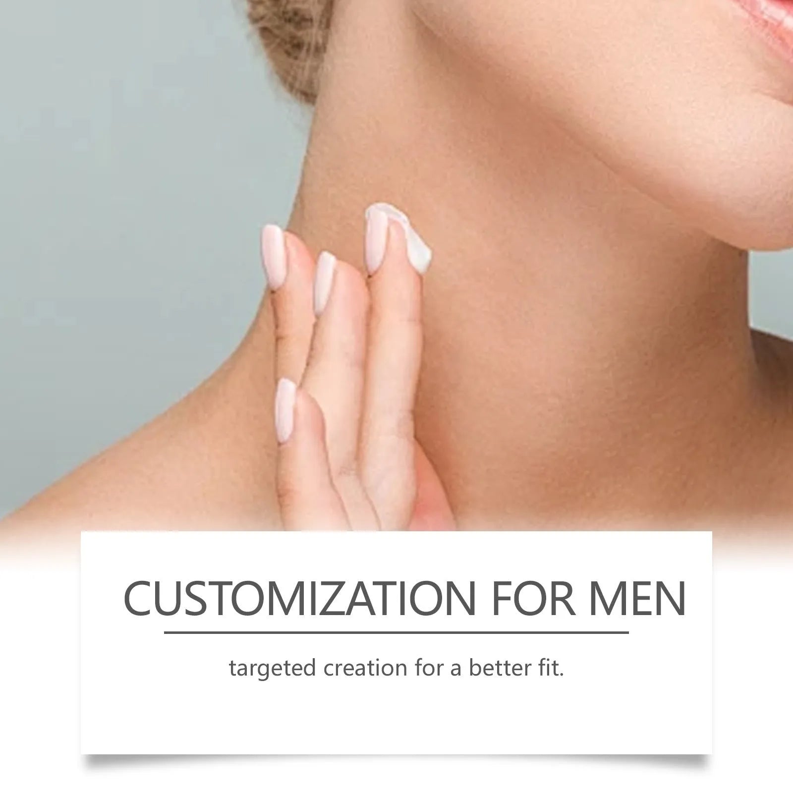 50g jar of men's neck stretch cream with collagen and retinol