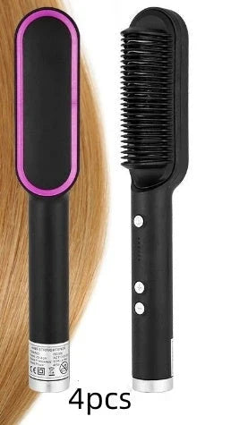 Premium 2-in-1 Hair Straightener & Curling Iron with Negative Ion Technology for Smooth, Shiny Hair