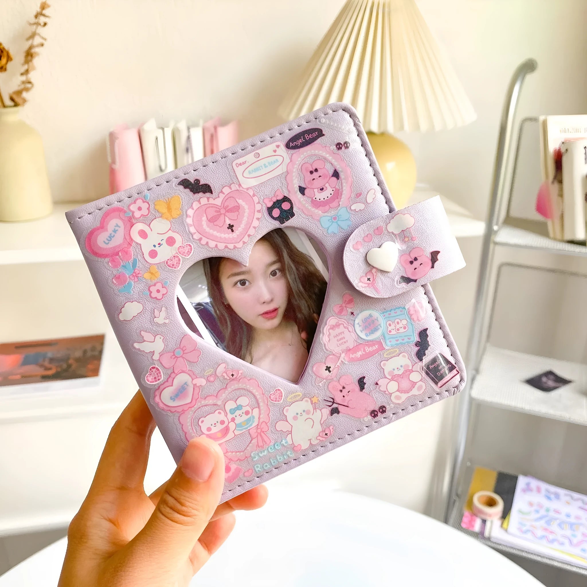 A pack of colourful cartoon-style PVC waterproof stickers for decorating notebooks and planners.