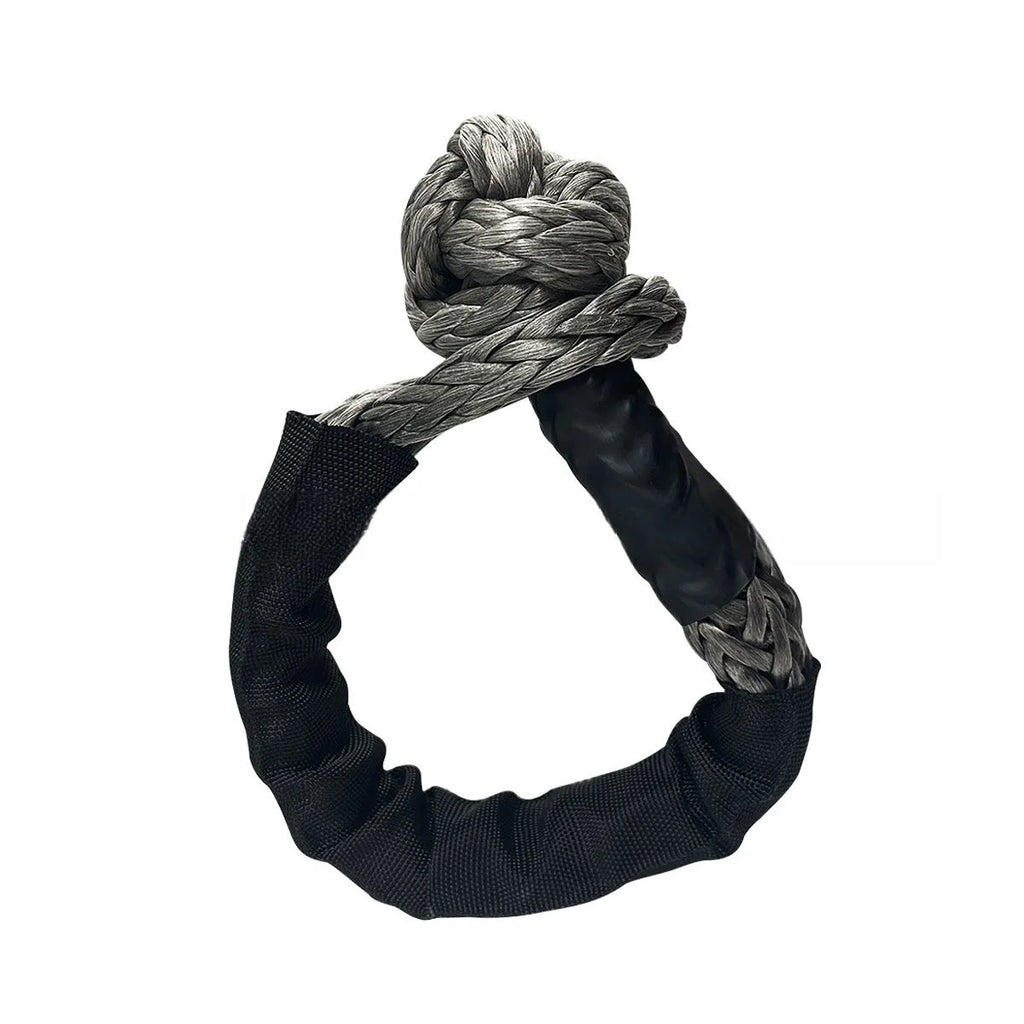 Polymer soft shackle trailer rope in various colours with 12mm diameter and 17-tonne load capacity