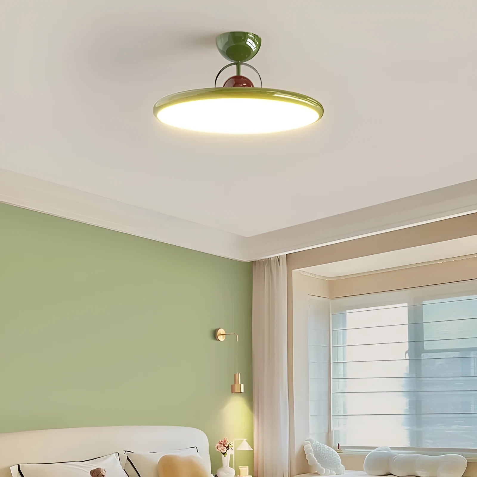 Nordic design ceiling light with full spectrum eye protection and smart dimming control