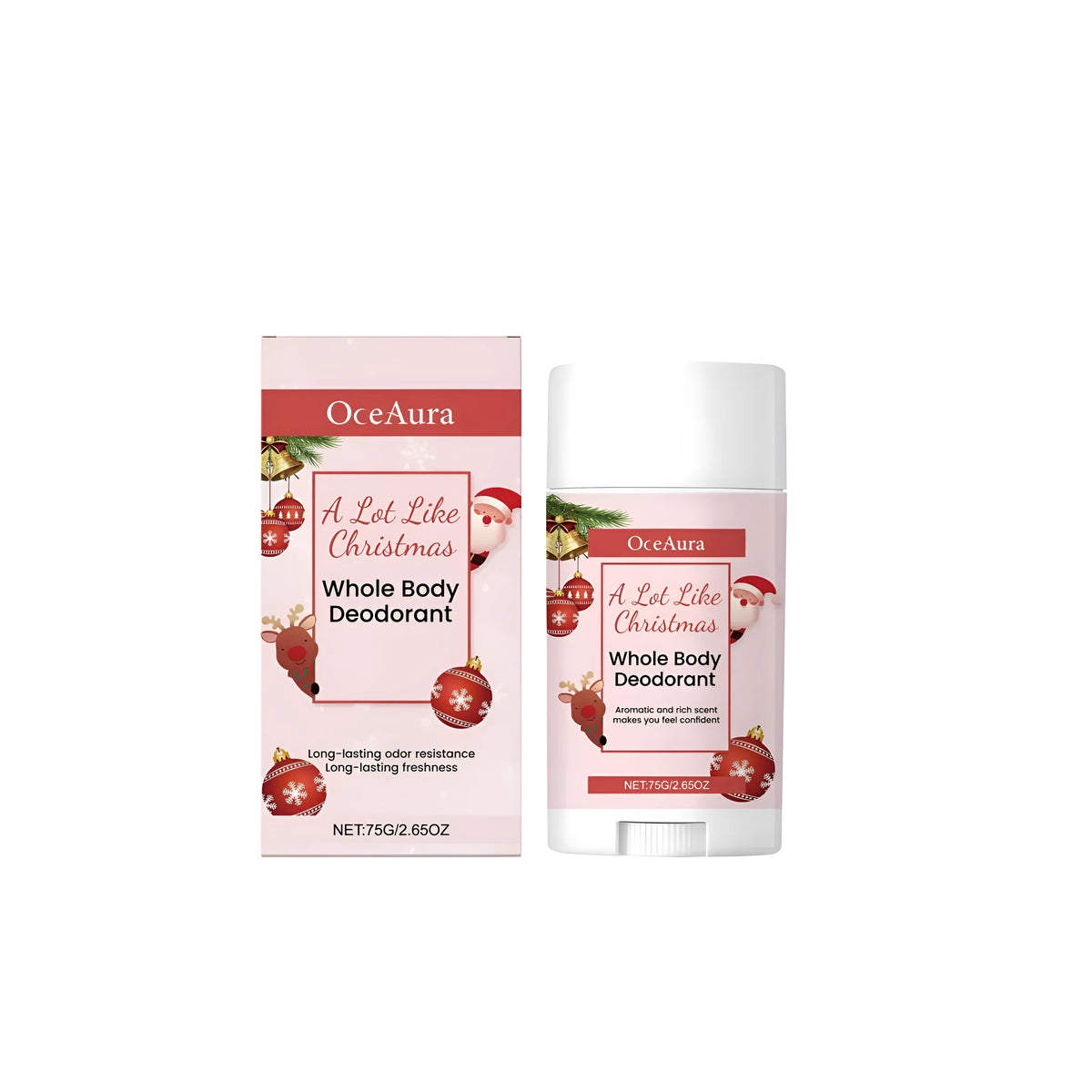 75g body deodorant stick with mineral oil, beeswax, petrolatum, vitamin E, pomegranate and lilac extracts