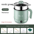 Multi-functional electric cooker 1.7L 450W with anti-dry burning, conjoined design, green or white colour options.