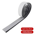 Yacht teak edge strip deck pad floor in light gray black – 240x5.7cm EVA foam strip for boats and RVs