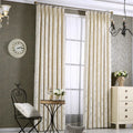 Chenille blackout curtain panel in neutral colour with modern minimalist design