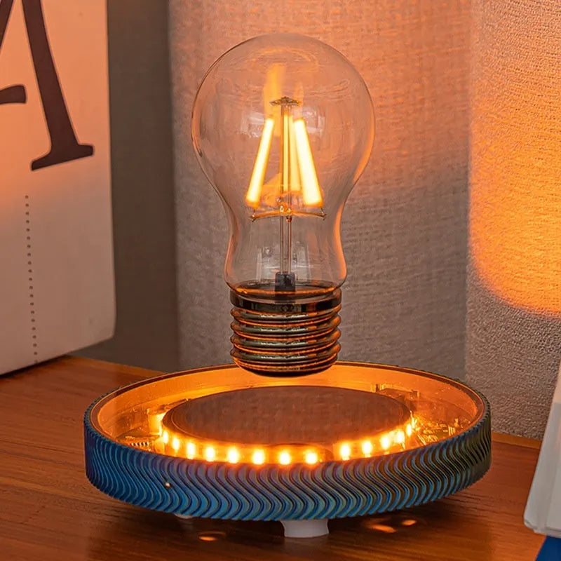 Magnetic suspension moon lamp with 3D-printed levitating design in modern style