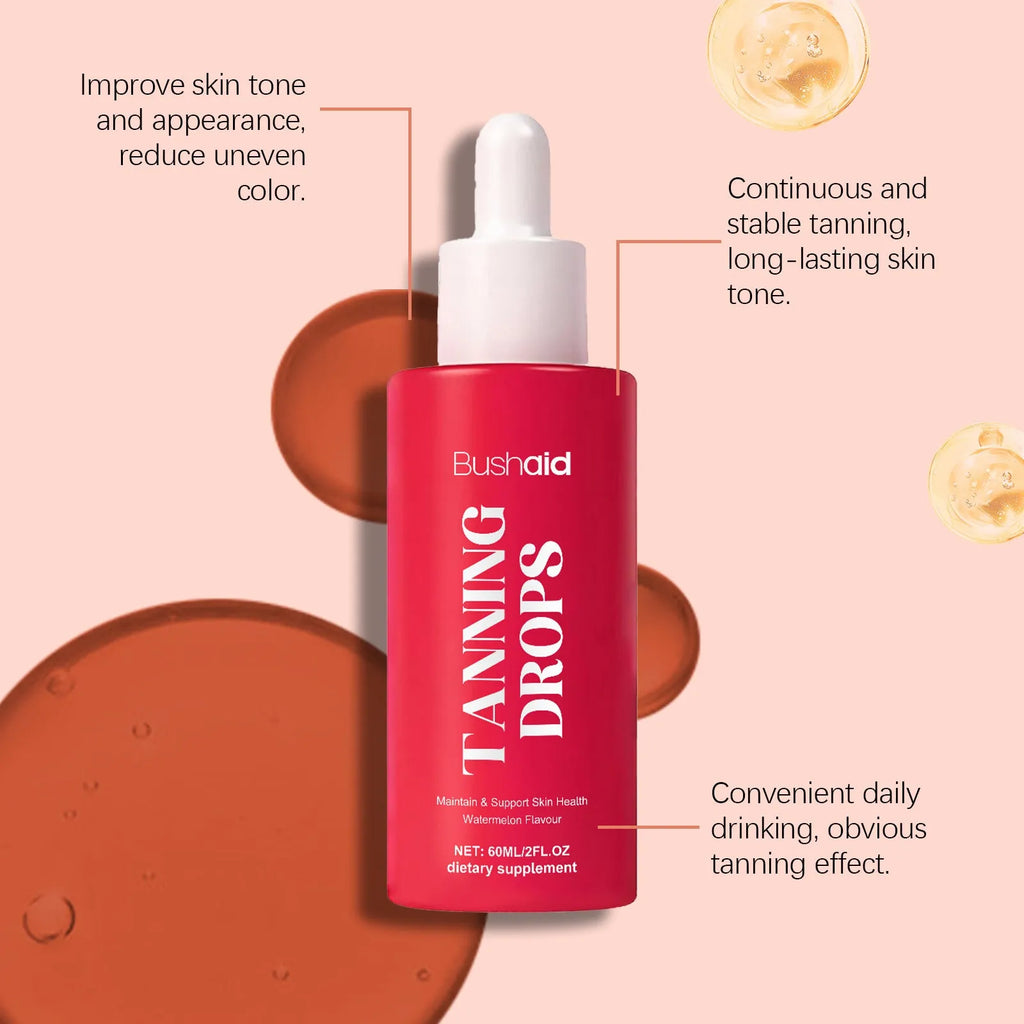 60ml Natural Beauty Black Drops skin brightening serum bottle with dropper