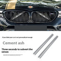 Set of two car water tank decorative strips in nine PVC colour options for front grille horizontal bar middle net area