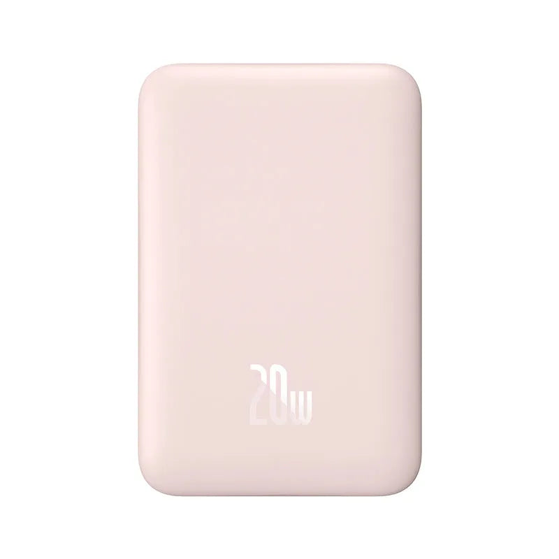 Magnetic wireless fast charging power bank with silicone non-slip material in five colour options