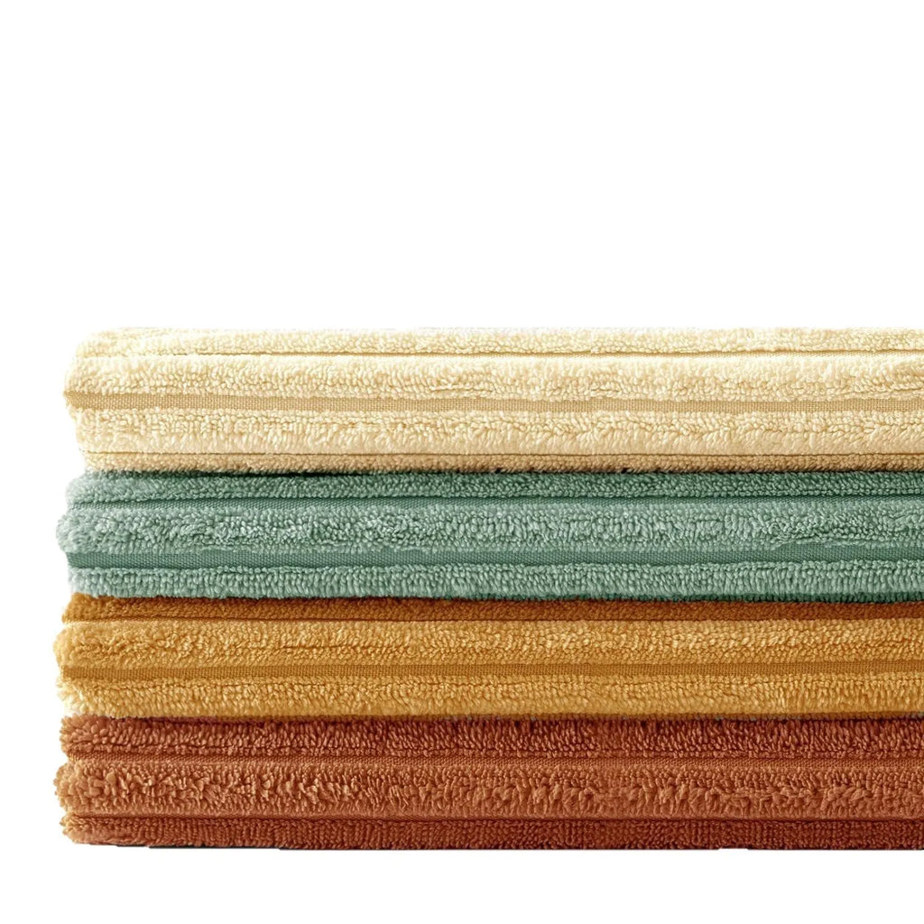 Solid colour corduroy bohemian gradient decorative pillow cover 45x45cm in beige and green tones