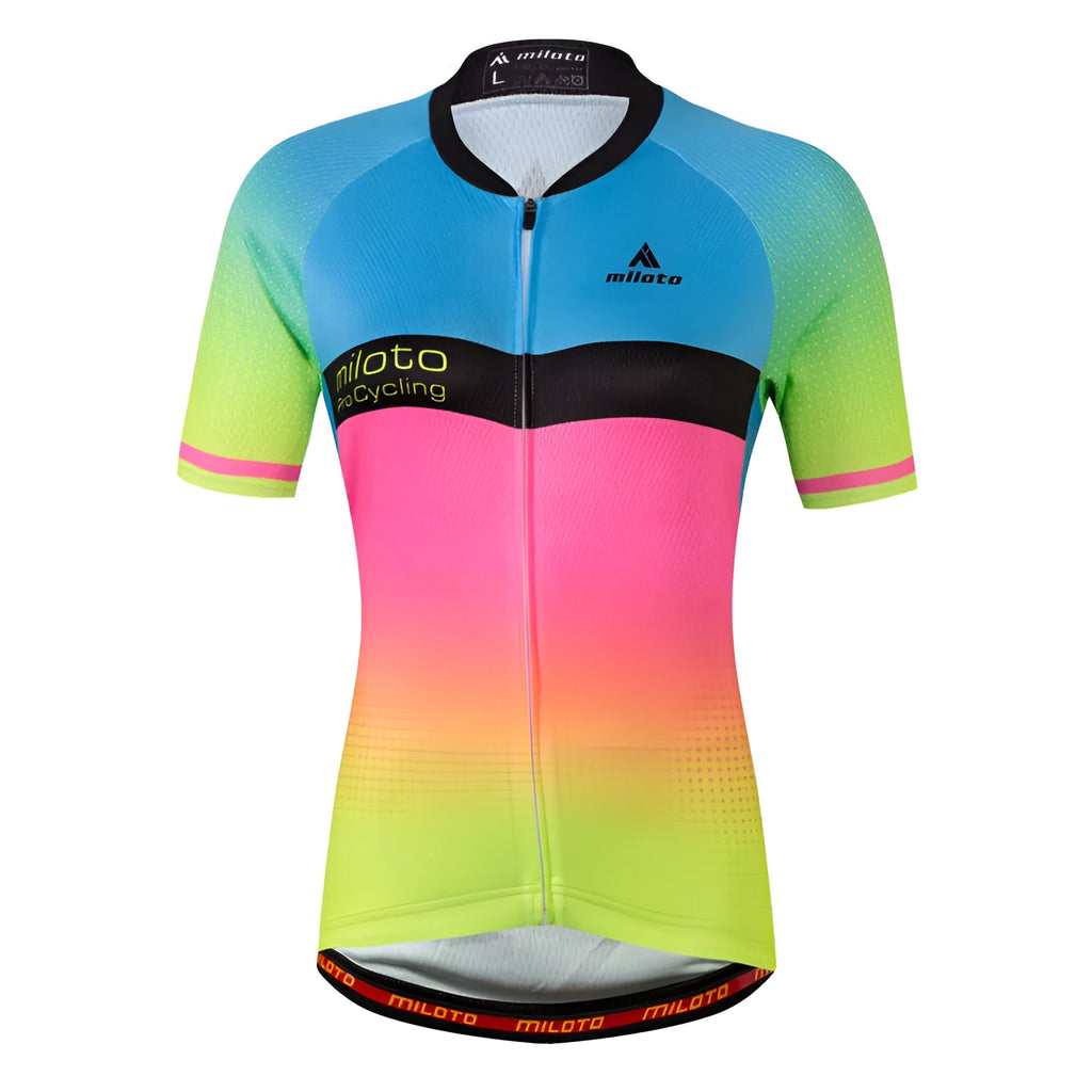 Men's summer cycling kit in black or white, moisture-wicking polyester Leica fabric, Asian sizes XXS-4XL.