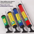 Manual plastic hand pump for inflating basketballs, footballs, volleyballs and balloons in mixed colour.