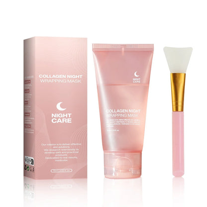 Collagen Night Mask with natural ingredients for firming, hydrating, and anti-aging skin care