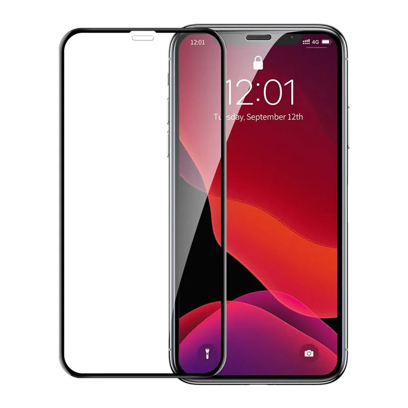 0.23mm black curved tempered glass screen protector for iPhone X XS 11 Pro 5.8 inches