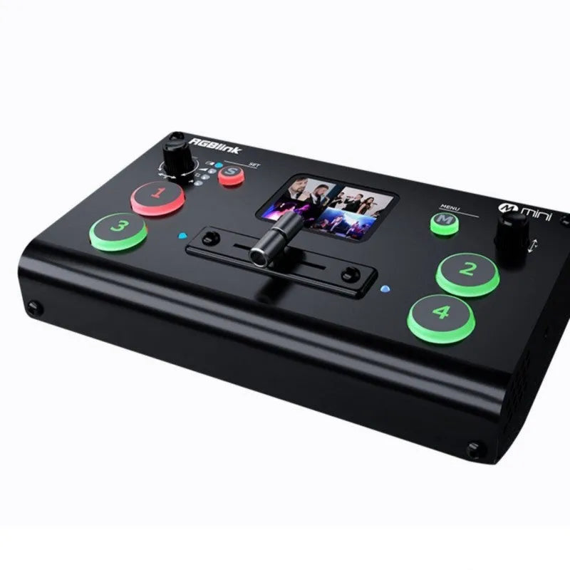 RGBLINK 4-way HDMI multi-format switcher with TFT screen and multiple control options