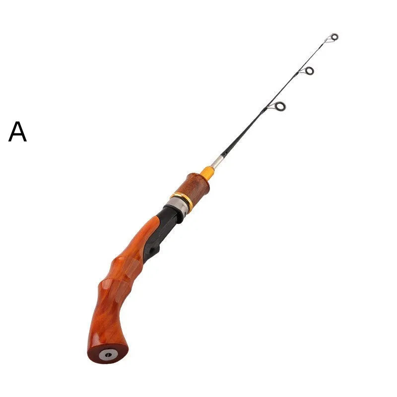 FRP ice fishing pole with straight handle, 30cm length, colour A, for outdoor use