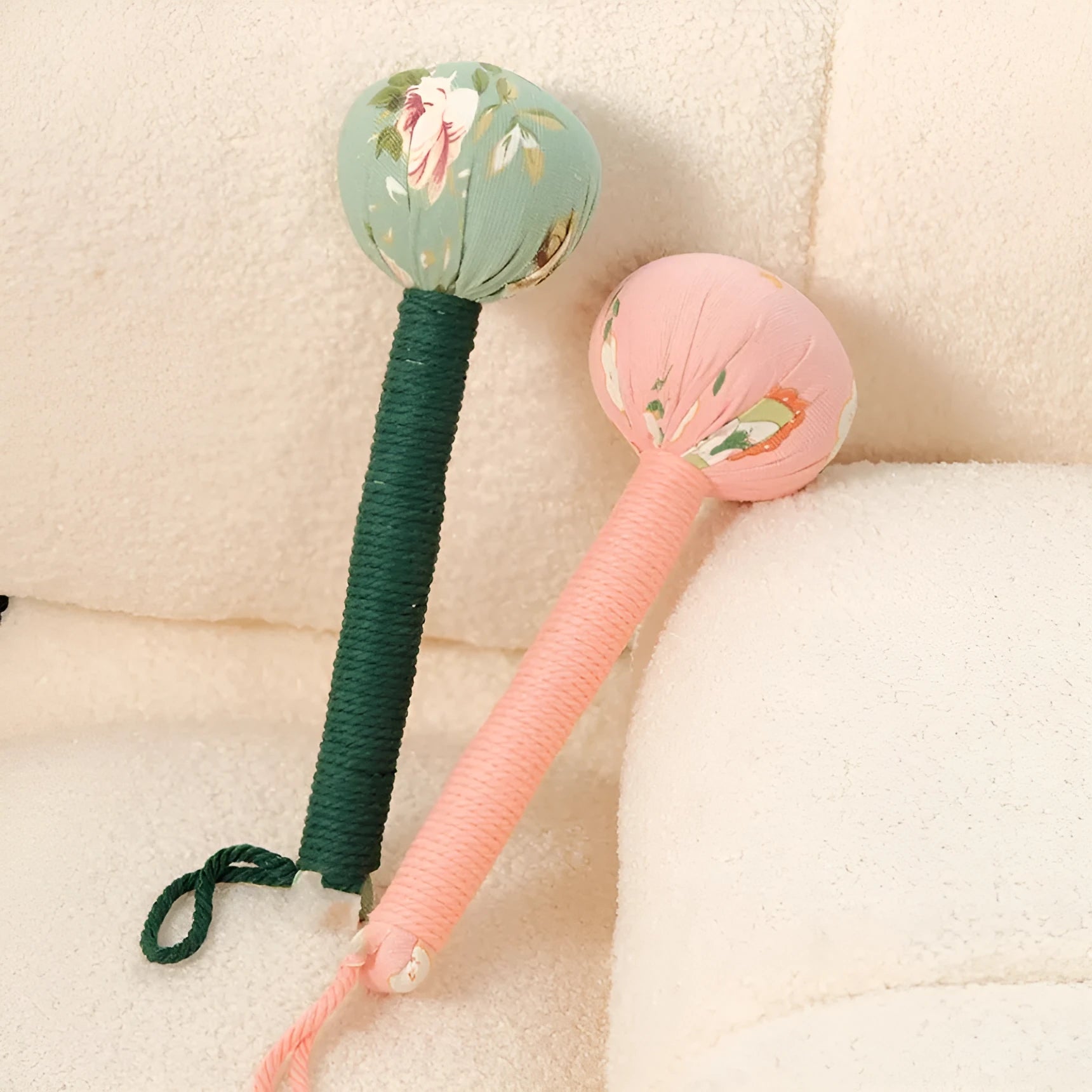Argy wormwood massage hammer in green colour showing 26cm length for neck and shoulder massage