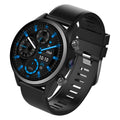 All netcom 4G smart watch in black with heart rate and blood pressure monitoring on touch TFT screen